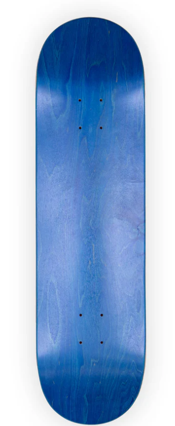 Skateboard Deck Blank medium concave blau