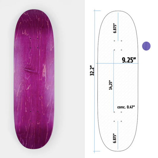 Eggshape Blank Skateboard Deck