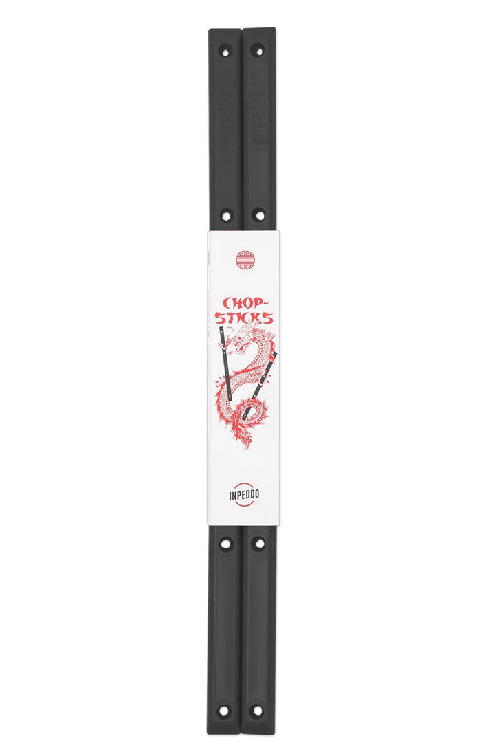 INPEDDO CHOP-STICKS Deck Rails schwarz – Schutz und Style für dein Skateboard

