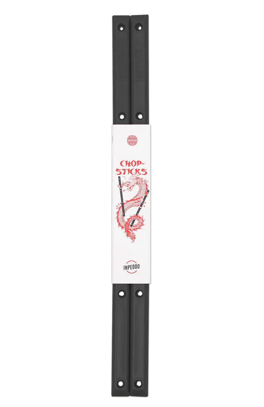 INPEDDO CHOP-STICKS Deck Rails schwarz – Schutz und Style für dein Skateboard

